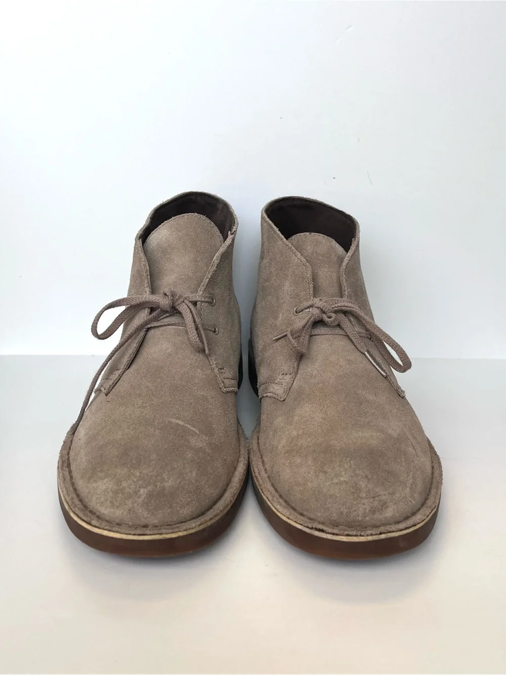 CLARKS Originals Desert Boot Bushacre 2 Chukka Taupe Suede Men's Size 11 M